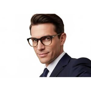 Persol Italy 3258-V Men Eyeglasses Havana Brown Round